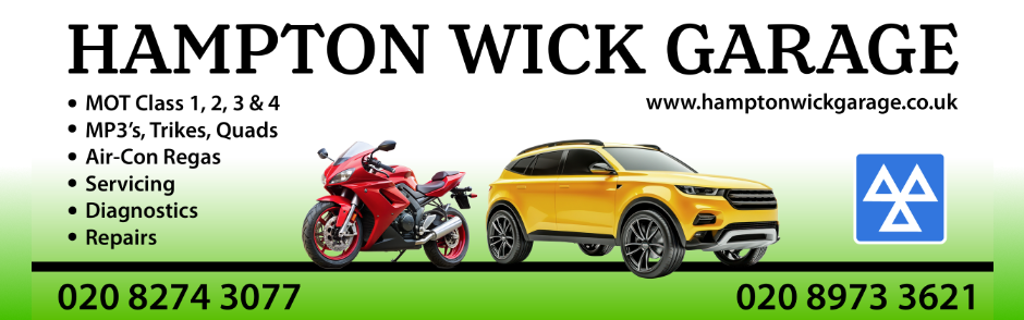 Hampton Wick Garage header